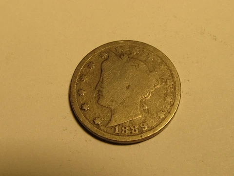 1889 Liberty V Nickel in G Good Condition Cover
