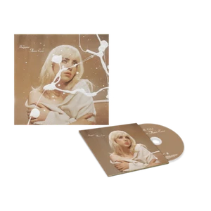BILLIE EILISH HAPPIER THAN EVER CD & SPLATTER ART CARD RARE LIMITED EDITION - Imagen 1 de 2