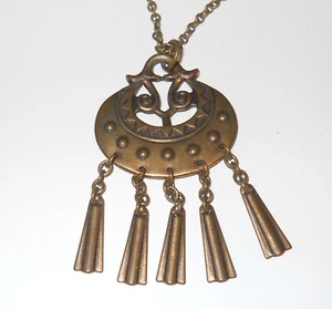 Collar Kalevala Clásico Vikingo Joya Bronce Kuutar Vintage Finlandia - Imagen 1 de 2