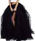WDPL Wedding Planning Women's Long Maxi Tulle Special Occasion Bustle Night Out