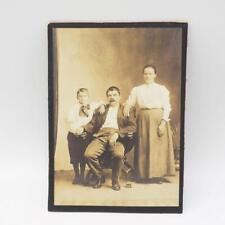Sepia Photograph European Family 1900's