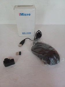 iMicro MO-159U Wired USB Optical Ergonomic Scrolling Computer Mouse NEW IN BOX - Picture 1 of 1