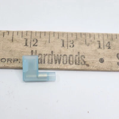 (12-Pk) Power First Female Flag Disconnect w/ Copper Sleeve Nylon Blue 24C723 - Image 1 of 4