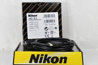 🌸[Unused] Nikon HC-E1 HDMI Cable for Nikon D Z 1 Coolpix From JAPAN - Image 1 of 4