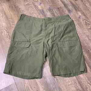 Chaps Ralph Lauren Mens Cargo Shorts Size 40 Green Pockets Lightweight Casual