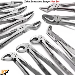 Zahnzange Extraktionszange Oralchirurgie Oberkiefer Unterkiefer Molaren Dental - Bild 1 von 12
