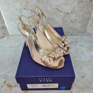 Stuart Weitzman Bonito Arco Rubio Satinado 5.5 - Imagen 1 de 8