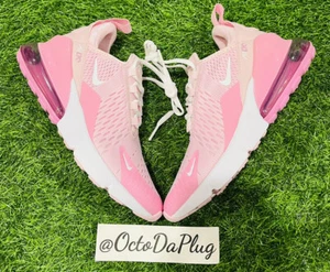 Nike Air Max 270 Triple Pink GS Multi Size Sneakers CV9645-600 - Picture 1 of 5