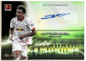 ANTONIO NUSA #/149 AUTO CELESTIAL 2024-25 Topps MIDNIGHT BUNDESLIGA LEIPZIG 🔥🔥 - Imagen 1 de 1