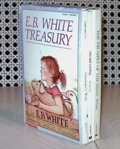 E.B. White Treasury: Charlotte's Web Stuart Little Trumpet Of The Swan In Sleeve - Imagen 1 de 5