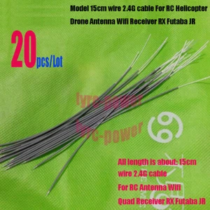 20Pcs RC Model 15cm wire 2.4G cable For Drone Antenna Wifi Receiver RX Futaba JR - Picture 1 of 12