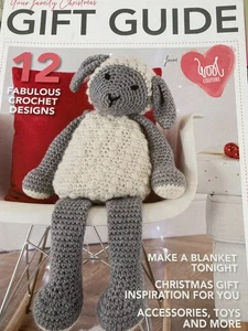 Wool Couture Family Christmas Gift Guide 12 Crochet Patterns Lamb Toy, Hat, Cowl - Picture 1 of 14