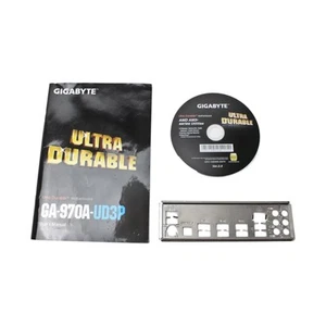 Gigabyte GA-970A-UD3P Rev. 2.1 - Handbuch - Blende - Treiber CD #320928 - Bild 1 von 1