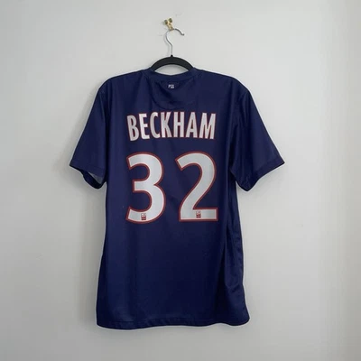 Maillot de Football Shirt Jersey BECKHAM PSG 2012 2013 Nameset Maglia Milan Ac - Photo 1/4