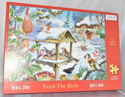 HOP BIG 250 LARGE PIECE JIGSAW PUZZLE FEED THE BIRDS - Image 1 of 3