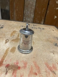 Dunhill Chrome Tankard Table Lighter Personalised Lighter Smoking British - Picture 1 of 22