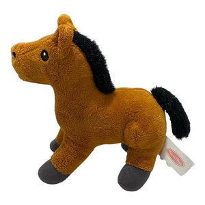 Melissa and Doug Hayward Horse Stuffed Plush Toy Brown and Black 8 Inch X 8 Inch - Picture 1 of 5
