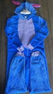 Disney Eeyore One Pc Sleepwear Costume Winnie The Pooh Fleece Women Sz M (8-10) - Picture 1 of 13