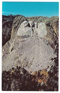 Helicopter View MT. RUSHMORE Black Hills South Dakota Postcard SD Monument - Bild 1 von 2