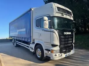 2014 64 Scania R410 E6 Topline 6x2 30ft curtainsider Moffett kit alloys Retarder - Picture 1 of 12