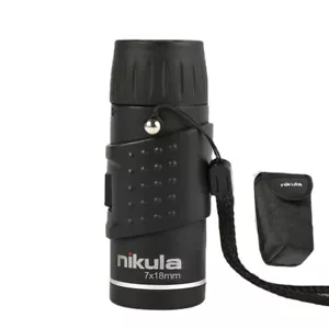 HD Mini Monocular Telescope 7X18 Spotting Scope Long Range For Hunting Camping - Picture 1 of 13