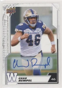 2020 Upper Deck CFL Autograph Auto 105 Chad Rempel Winnipeg Blue Bombers - Picture 1 of 1