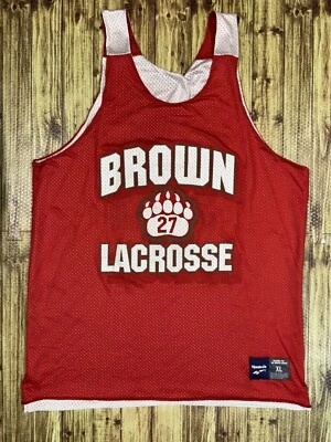 Camiseta deportiva de práctica vintage de la NCAA Reebok Brown Bears Univ Ivy League Lacrosse #27 XL Foto 1 de 4