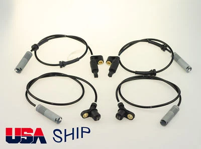 New ABS Wheel Speed Sensor Front+Rear FOR BMW 318 323i 323is 328i 325i M3 x4PCS - Image 1 of 3
