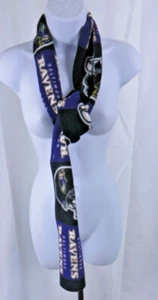 Bufanda de invierno de fútbol americano Baltimore Ravens 65 pulgadas de largo X 5 pulgadas de ancho - Imagen 1 de 2