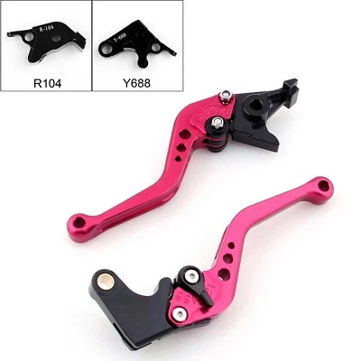 Short Brake Clutch Levers For Yamaha YZF R6 05-14 YZF R1 04-08 R6S Red #8 Foto 1 de 3