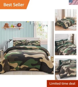 Queen Size Camouflage Bedding Comforter Set with Sheets,Boys Girls Men Camo B... - Picture 1 of 10