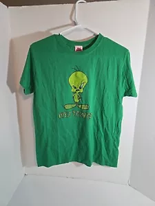 T-shirt grafica Looney Tunes Tweety Bird Bad Temper donna taglia XL verde - Foto 1 di 5