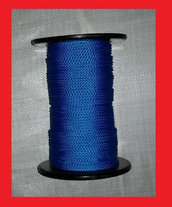 Flechtleine 1mm blau 100m Rolle, Tauwerk, PP, Reepschnur, Bruchlast 35kg - Picture 1 of 1