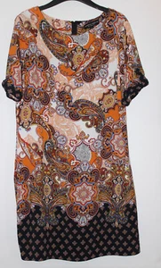 Dorothy Perkins Boho-Kleid mit Reißverschluss hinten geometrisch Größe 14 - Bild 1 von 6