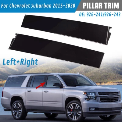 RH + LH Door Applique B Pillar For Trim Chevy Tahoe GMC Yukon Suburban 2015-2020 Foto 1 de 4