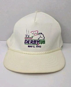 Vintage 1992 118th Kentucky Derby Strapback Hat Dad Cap Rope Retro Souvenir - Picture 1 of 24