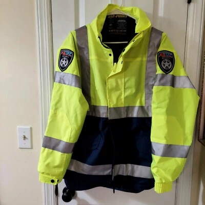 Unipro Safety Gear Size S Viz-Point Bomber Jacket With Hood Water Resistant - Image 1 of 4