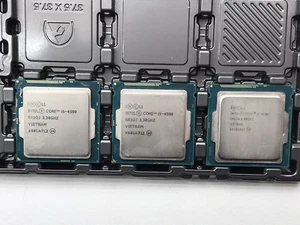 Lot of 3 Intel Core x2 i5-4590 3.30GHz & i5-4590T 2.00GHz CPU Desktop Processor - Picture 1 of 2
