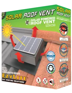 Solar Roof Vent 150mm - Solar Roof Vent - Whirlybird replacement - Picture 1 of 5