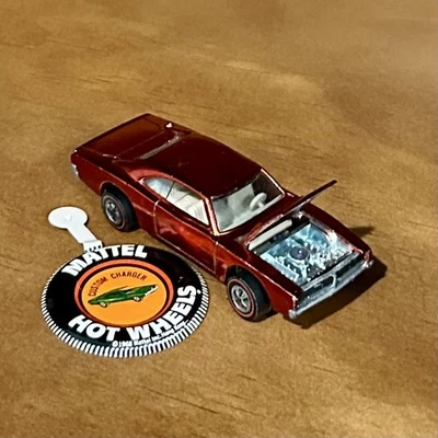 🚨 Dodge Charger 1969 Hot Wheels Redline original rojo brillante como nuevo ahumado🚨 Foto 1 de 4