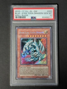 PSA 10 Blue Eyes Toon Dragon SRL-000 Spell Ruler 2010-17 Yugioh Card GEM MINT - Picture 1 of 2