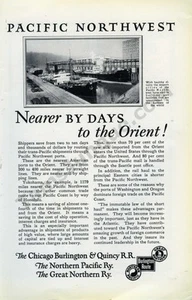 Ruta Burlington Chicago Orient 1925 ¡Gran anuncio impreso antiguo idea de decoración de pared! (4155) - Imagen 1 de 1