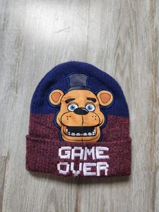 Five Nights At Freddy's FNAF Freddy Fazbear Red Blue Colorblock Beanie - Picture 1 of 9