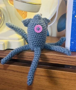 Crochet Coraline Squid Keychain Bag Charm - Picture 1 of 5