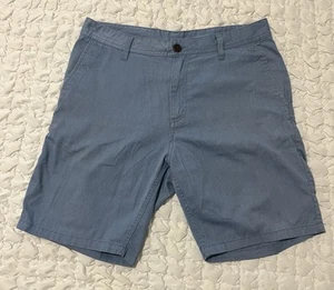 Katin Shorts Men 32 Blue 8" Flat Front Chino Bermuda - Picture 1 of 12