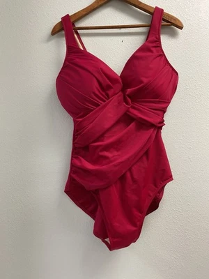 MIRACLESUIT 18 DD Cup BURGANDY Aros Una Pieza Lagoon BEACH POOL CRUISE Foto 1 de 4