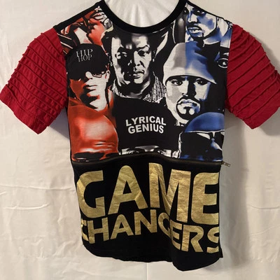 Camisa Raperos Eazy-E, Dr. Dre, Fat Joe y DMX Genio Lírico Raro Grande Foto 1 de 4