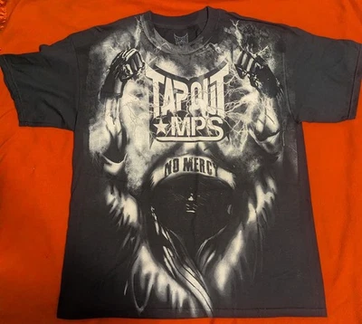 Vintage Y2K UFC Tapout MPS No Mercy Allover Print Mens XL T-Shirt Perfect Mint - Image 1 of 4