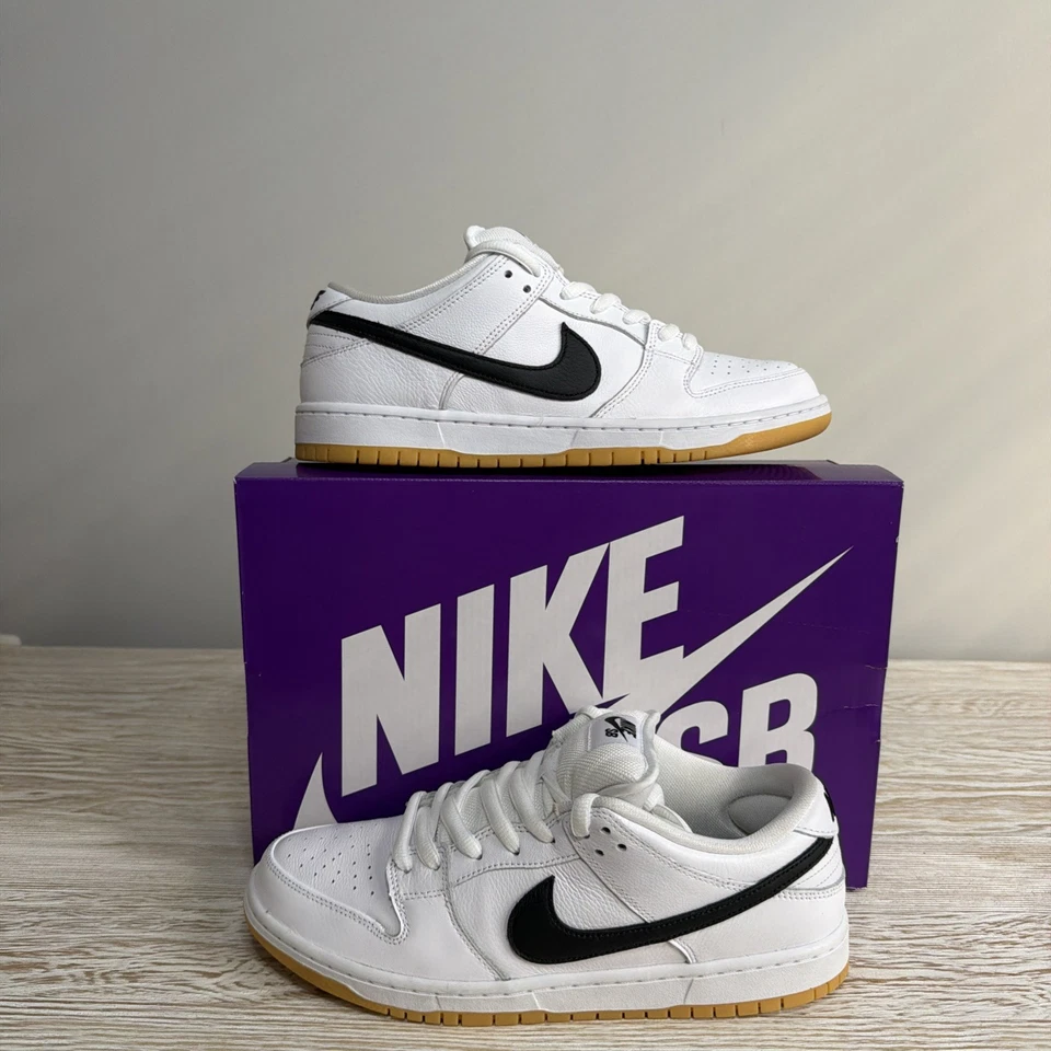 Tenis Nike SB Dunk Low Pro de segunda mano de goma blancos talla 10M Foto 1 de 4