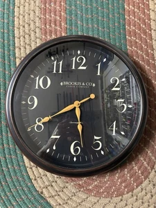 Brooks & Co. Clock Company 17,5" Antike Bronze Analog Quarz Wanduhr - Bild 1 von 5